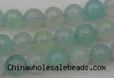 CBC203 15.5 inches 10mm round ocean blue chalcedony beads