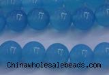 CBC252 15.5 inches 8mm A grade round ocean blue chalcedony beads
