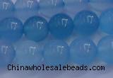 CBC253 15.5 inches 10mm A grade round ocean blue chalcedony beads