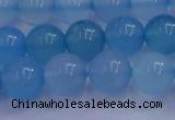 CBC254 15.5 inches 12mm A grade round ocean blue chalcedony beads