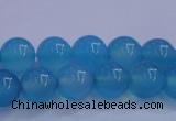 CBC262 15.5 inches 8mm AA grade round ocean blue chalcedony beads