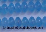 CBC271 15.5 inches 5*8mm A grade rondelle ocean blue chalcedony beads