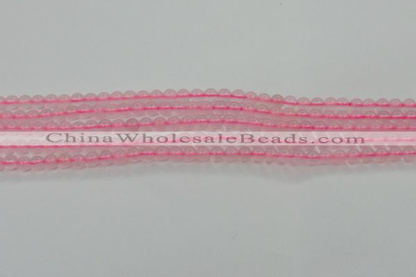 CBC300 15.5 inches 4mm round pink chalcedony beads wholesale