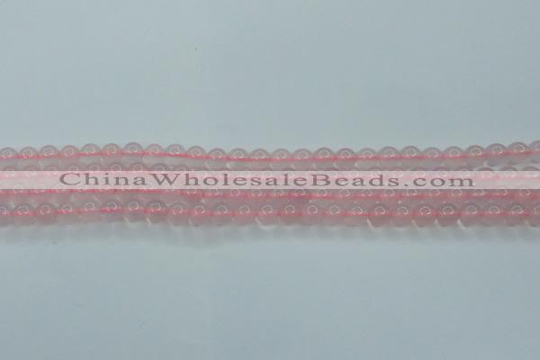 CBC301 15.5 inches 6mm round pink chalcedony beads wholesale