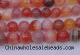 CBC400 15.5 inches 4mm A grade round orange chalcedony beads