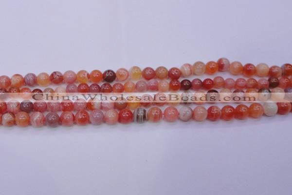 CBC402 15.5 inches 8mm A grade round orange chalcedony beads