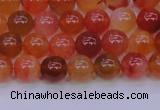 CBC411 15.5 inches 6mm AA grade round orange chalcedony beads