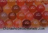 CBC412 15.5 inches 8mm AA grade round orange chalcedony beads