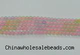 CBC420 15.5 inches 4mm round mixed chalcedony beads wholesale