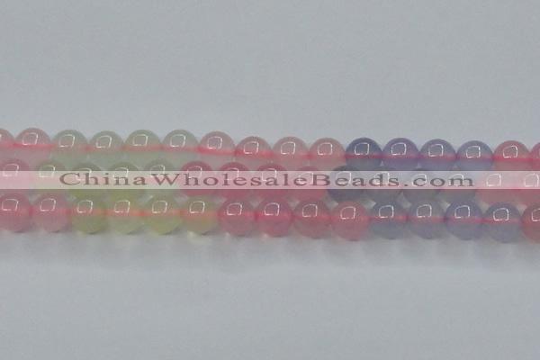 CBC422 15.5 inches 8mm round mixed chalcedony beads wholesale