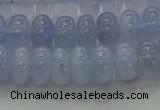 CBC442 15.5 inches 6*10mm rondelle blue chalcedony beads