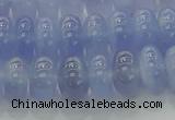 CBC443 15.5 inches 7*12mm rondelle blue chalcedony beads