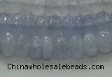 CBC446 15.5 inches 5*8mm faceted rondelle blue chalcedony beads