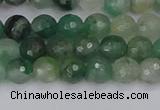 CBC700 15.5 inches 4mm faceted round African green chalcedony beads