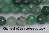 CBC701 15.5 inches 6mm faceted round African green chalcedony beads