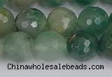 CBC703 15.5 inches 10mm faceted round African green chalcedony beads