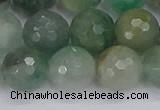 CBC704 15.5 inches 12mm faceted round African green chalcedony beads