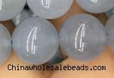 CBC735 15.5 inches 14mm round blue chalcedony beads wholesale