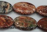 CBD04 15.5 inches 22*30mm oval brecciated jasper gemstone beads