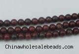 CBD10 15.5 inches 4mm round brecciated jasper gemstone beads