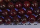 CBD352 15.5 inches 8mm round poppy jasper beads wholesale