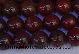 CBD353 15.5 inches 10mm round poppy jasper beads wholesale