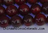 CBD354 15.5 inches 12mm round poppy jasper beads wholesale