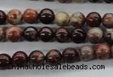 CBD61 15.5 inches 8mm round brecciated jasper gemstone beads