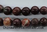 CBD62 15.5 inches 10mm round brecciated jasper gemstone beads