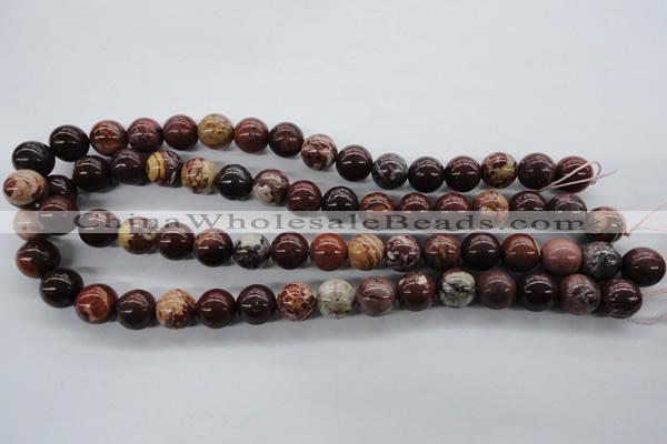 CBD63 15.5 inches 12mm round brecciated jasper gemstone beads