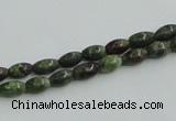 CBG06 15.5 inches 4*6mm rice bronze green gemstone beads wholesale