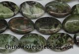 CBG30 15.5 inches 13*18mm oval bronze green gemstone beads