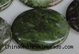 CBG32 15.5 inches 30*40mm oval bronze green gemstone beads