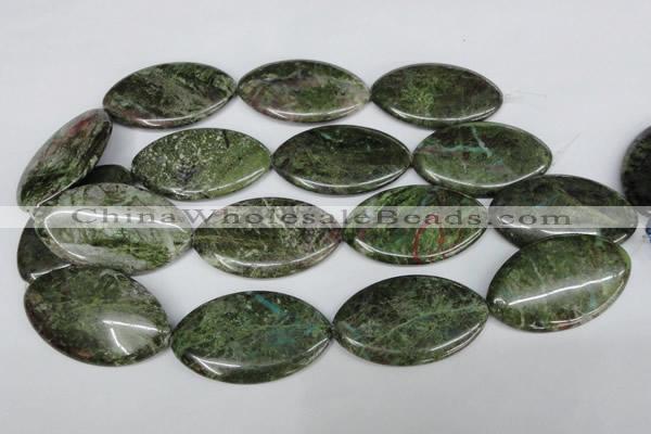 CBG34 15.5 inches 30*50mm marquise bronze green gemstone beads