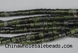 CBG74 15.5 inches 3*4mm heishi bronze green gemstone beads