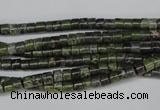 CBG74 15.5 inches 3*4mm heishi bronze green gemstone beads