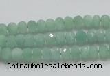 CBJ01 15.5 inches 4*6mm faceted rondelle jade beads wholesale