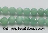 CBJ06 15.5 inches 8mm faceted round jade beads wholesale