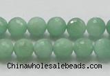 CBJ07 15.5 inches 10mm faceted round jade beads wholesale