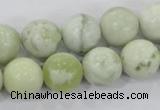 CBJ206 15.5 inches 14mm round butter jade beads wholesale