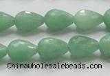 CBJ21 15.5 inches 10*14mm faceted teardrop jade beads wholesale