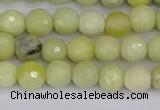 CBJ211 15.5 inches 6mm faceted round Australia butter jade beads