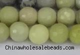 CBJ213 15.5 inches 10mm faceted round Australia butter jade beads