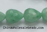 CBJ24 15.5 inches 16*20mm faceted teardrop jade beads wholesale