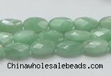 CBJ28 15.5 inches 8*12mm faceted oval jade beads wholesale