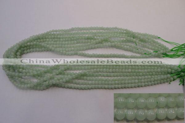 CBJ410 15.5 inches 4mm round natural jade beads wholesale