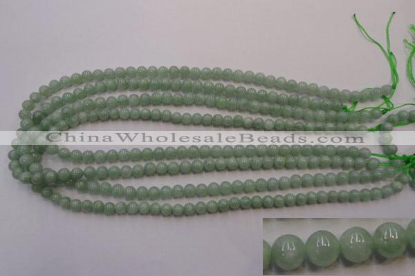 CBJ411 15.5 inches 6mm round natural jade beads wholesale