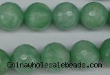 CBJ47 15.5 inches 14mm faceted round jade beads wholesale