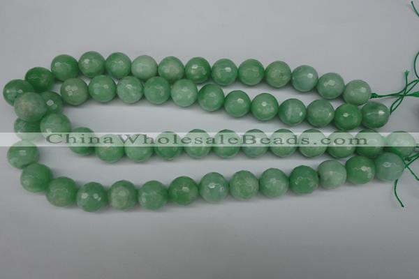CBJ47 15.5 inches 14mm faceted round jade beads wholesale