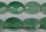 CBJ49 15.5 inches 15*20mm faceted oval jade beads wholesale